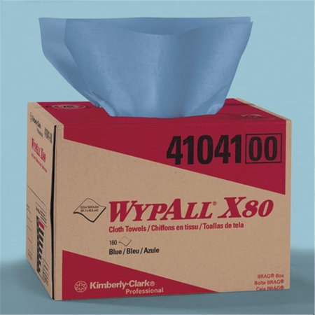 KIMBERLY-CLARK Wypall X80 Twl 12.5X16.8 blue 1/160 KI328701